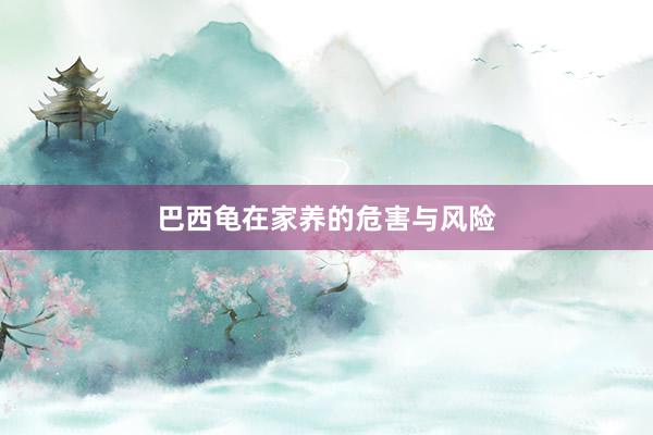 巴西龟在家养的危害与风险